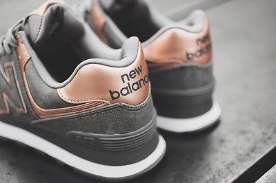 new balance 574 precious metals en gris clair et rosegold